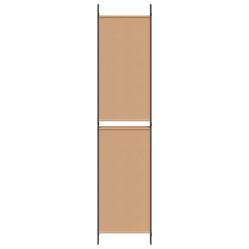 5-panel rumdeler i stof - beige, 250 × 220 cm, foldbar