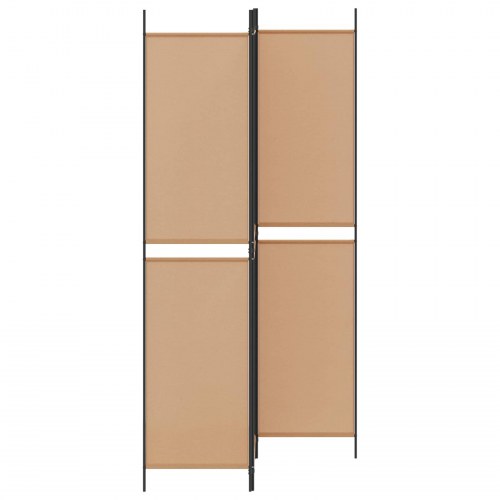 3-panel rumdeler i stof - beige, 150 × 220 cm