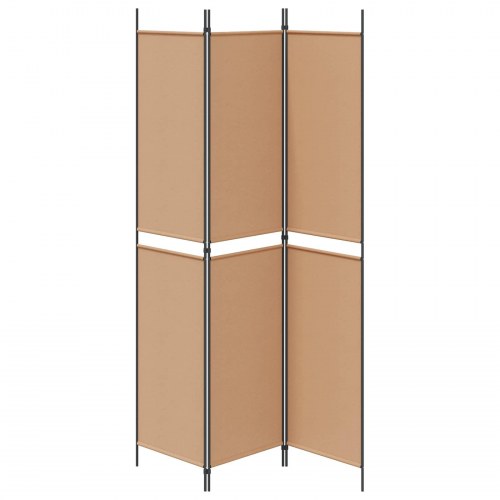 3-panel rumdeler i stof - beige, 150 × 220 cm