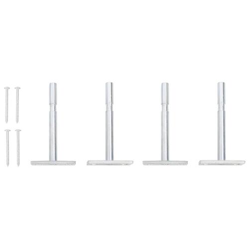 Hylder med skuffe 2 stk. 40x23,5x10 cm MDF betongrå