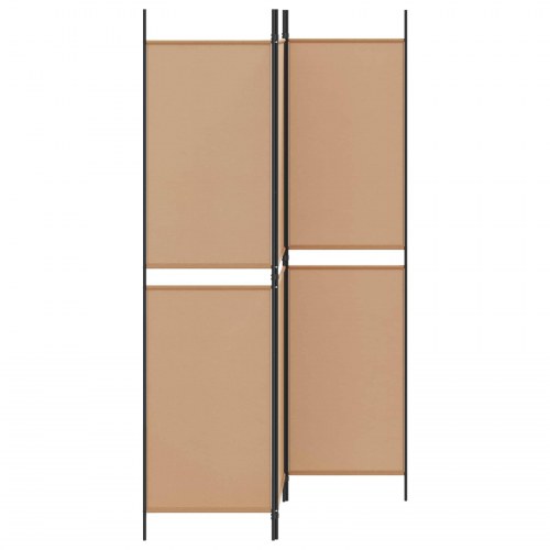 3-panel rumdeler i stof - beige, 150 × 200 cm, foldbar