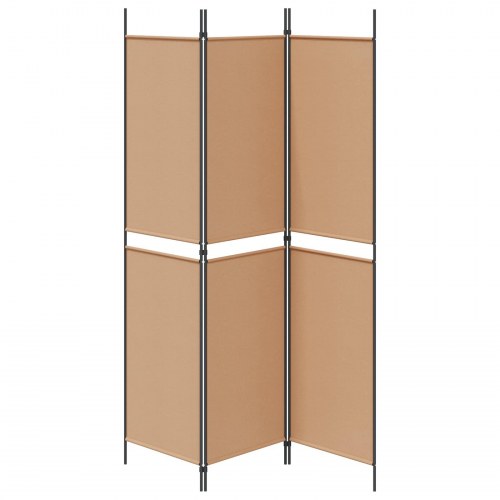 3-panel rumdeler i stof - beige, 150 × 200 cm, foldbar
