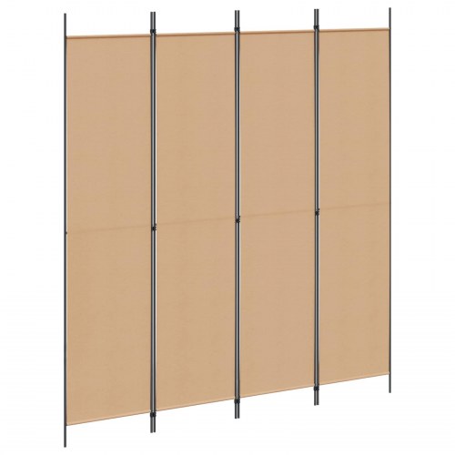 Rumdeler med 4 paneler - beige, 200 x 220 cm