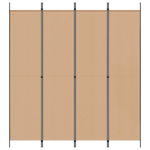 Rumdeler med 4 paneler - beige, 200 x 220 cm