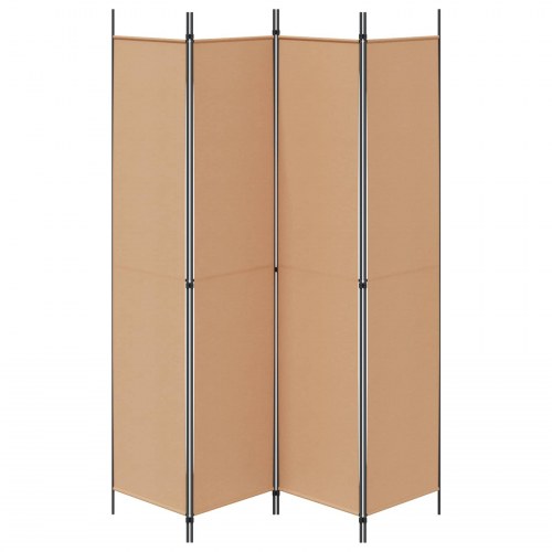 Rumdeler med 4 paneler - beige, 200 x 220 cm