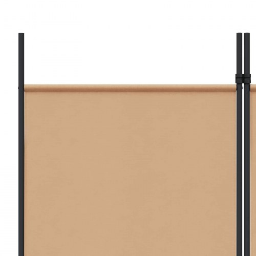 Rumdeler med 4 paneler - beige, 200 x 220 cm