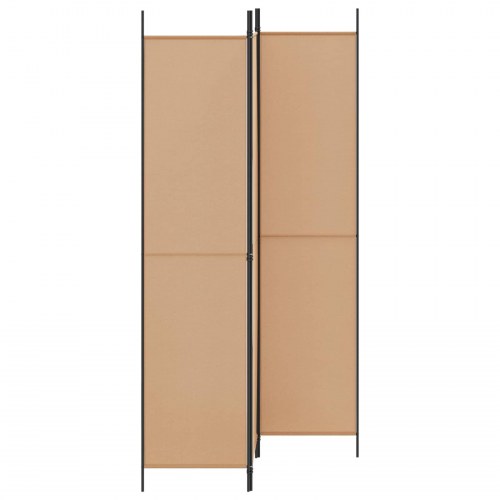 3-panel rumdeler i stof - beige 150 x 220 cm
