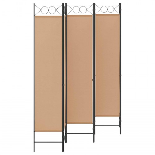 Rumdeler med 6 paneler - beige 240 x 200 cm