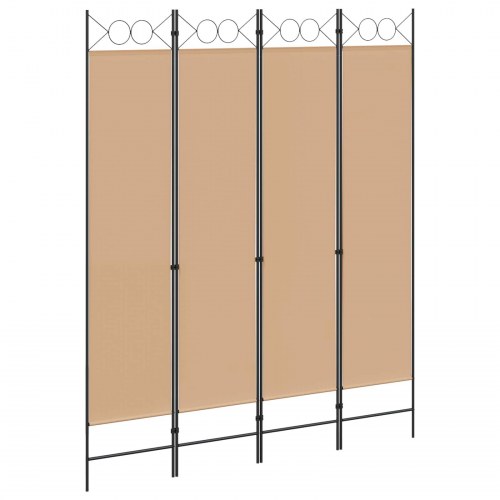 4-panel rumdeler beige 160 x 200 cm