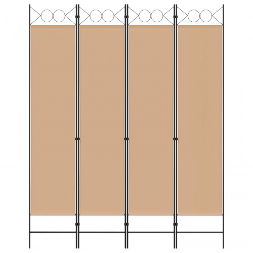 4-panel rumdeler beige 160 x 200 cm