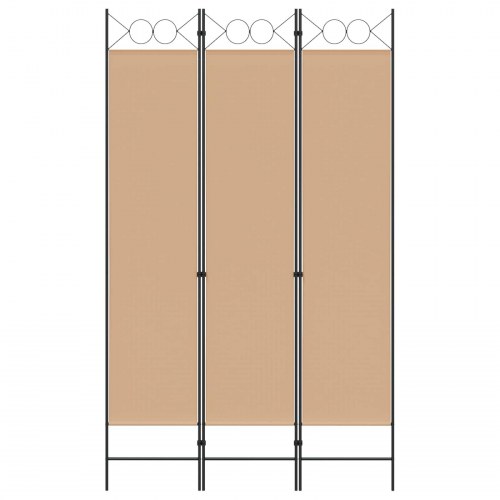 Rumdeler med 3 paneler - beige 120 x 200 cm