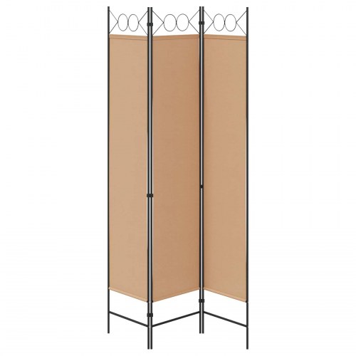 Rumdeler med 3 paneler - beige 120 x 200 cm