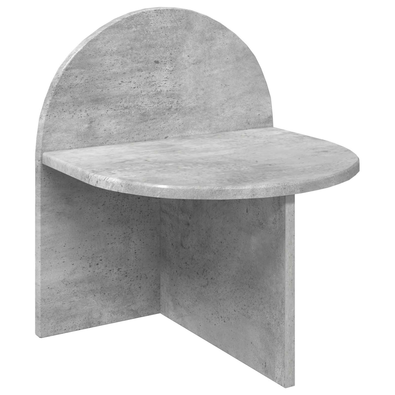 Sengebord Betongrå 40 x 35,5 x 45,5 cm Konstrueret træ billede