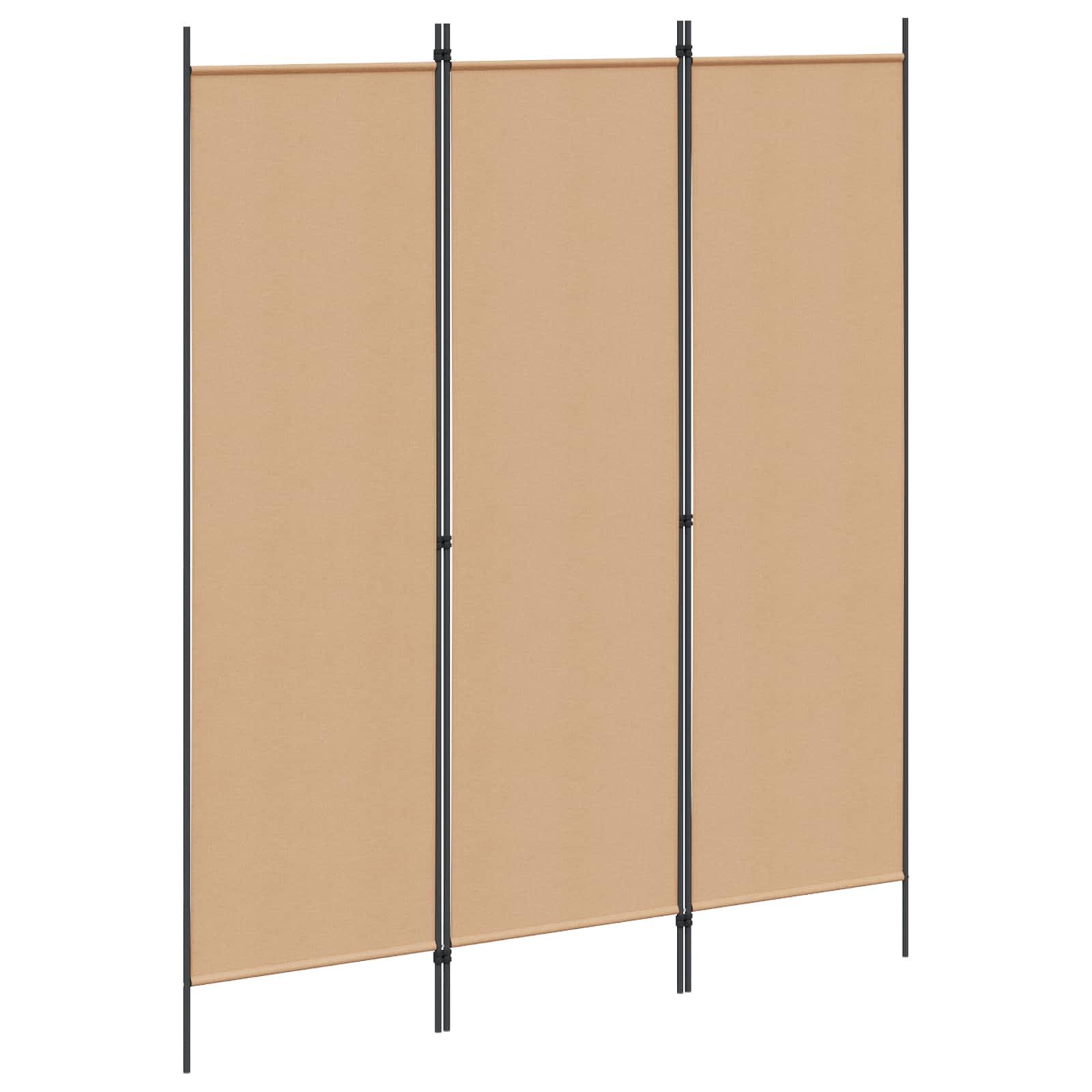 Rumdeler i stof - beige 150 × 180 cm, sammenklappelig billede