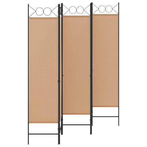 Rumdeler med 5 paneler - beige 200 x 180 cm