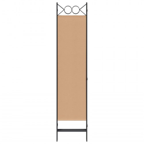 Rumdeler med 5 paneler - beige 200 x 180 cm