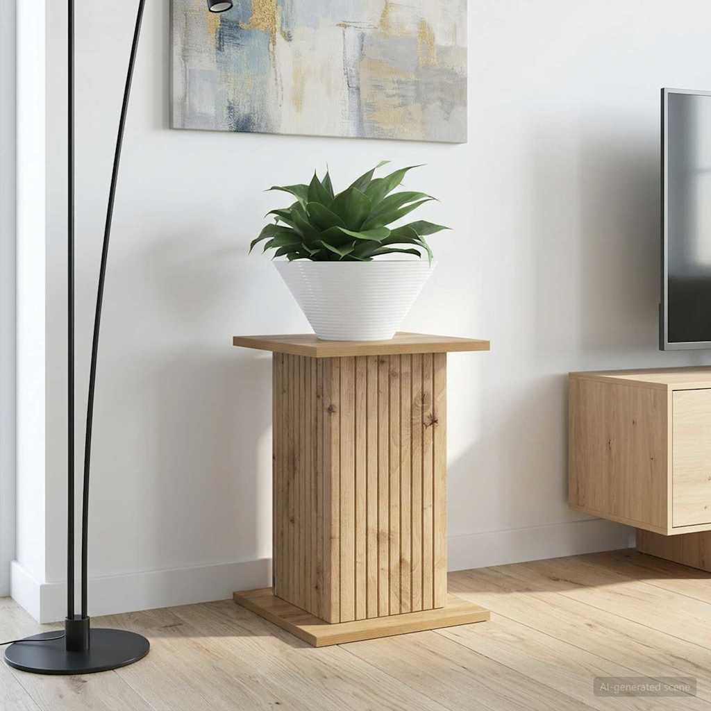 Planteholder sæt - 2 stk i artisan-eg, 30,5 × 30 × 43 cm, konstrueret træ billede
