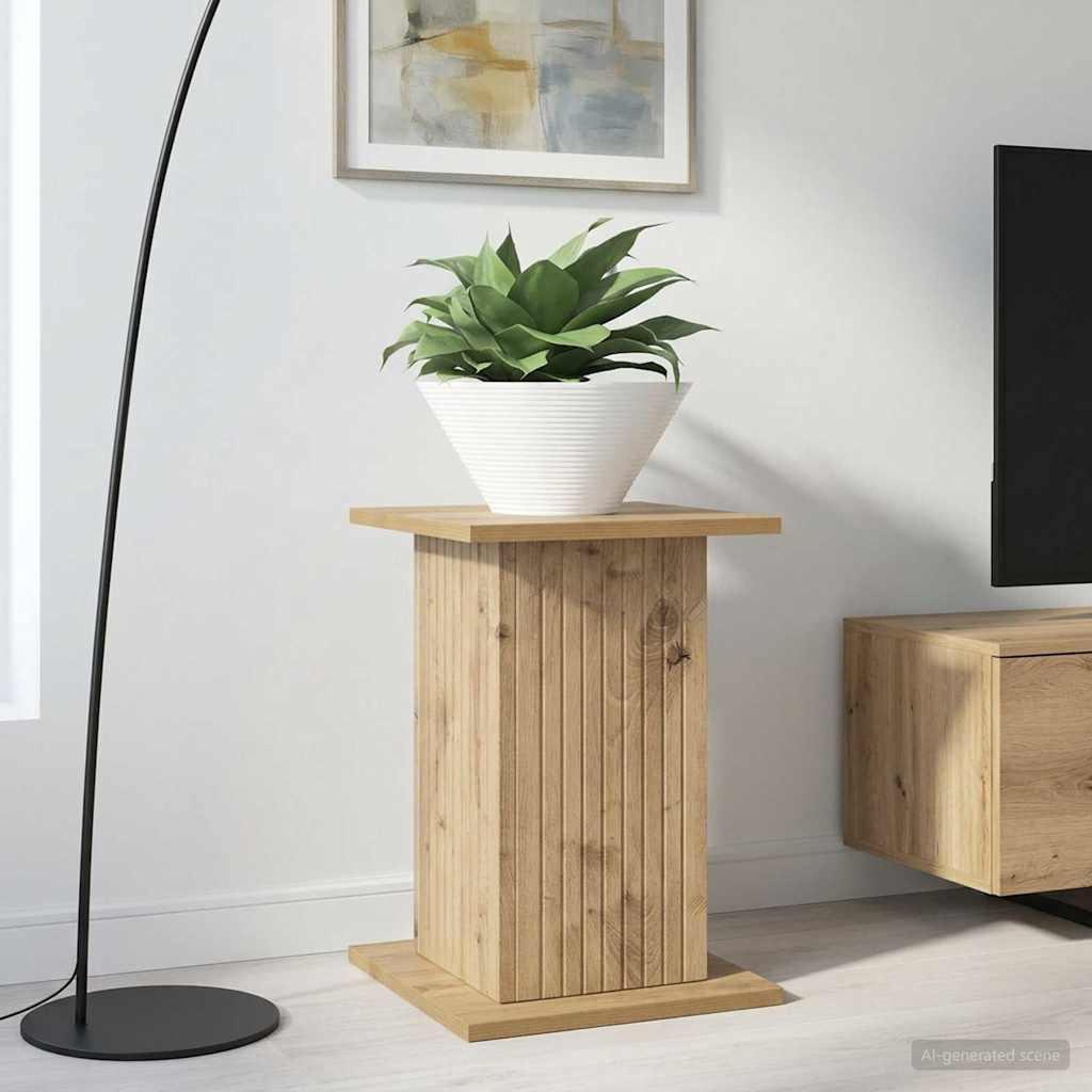 Planteholder i artisan-eg 30,5 × 30 × 43 cm - konstrueret træ, indendørs