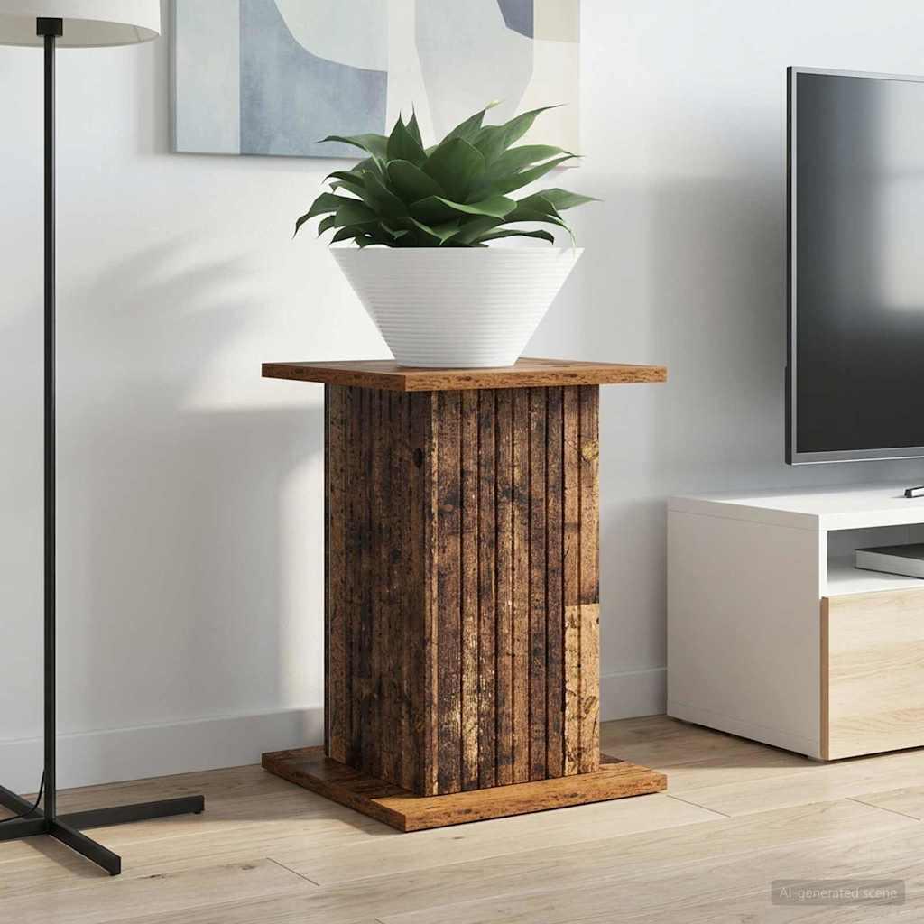 Planteholder i konstrueret træ - gammelt træ, 30,5 × 30 × 43 cm