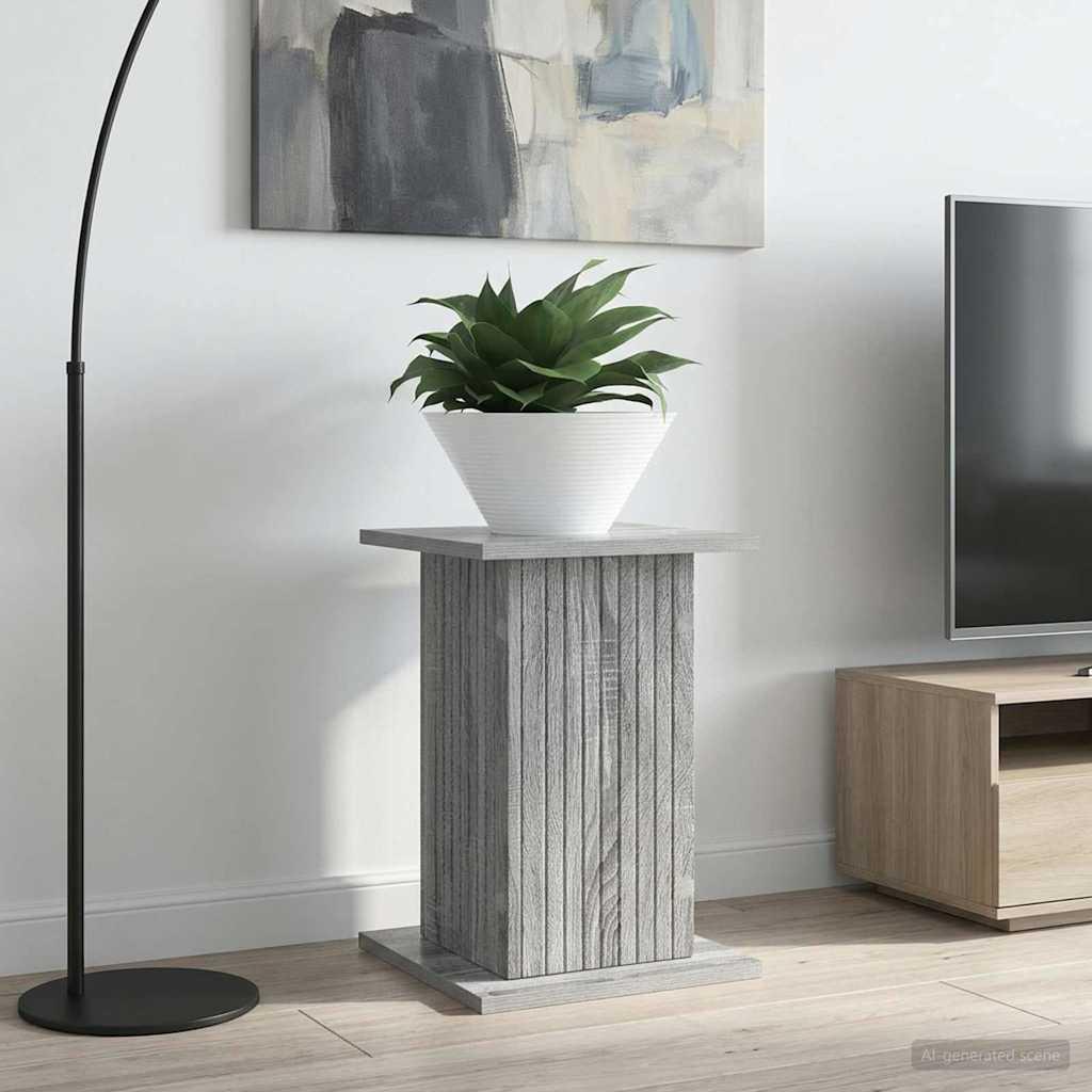 Planteholder i grå sonoma-eg - konstrueret træ, 30,5 × 30 × 43 cm