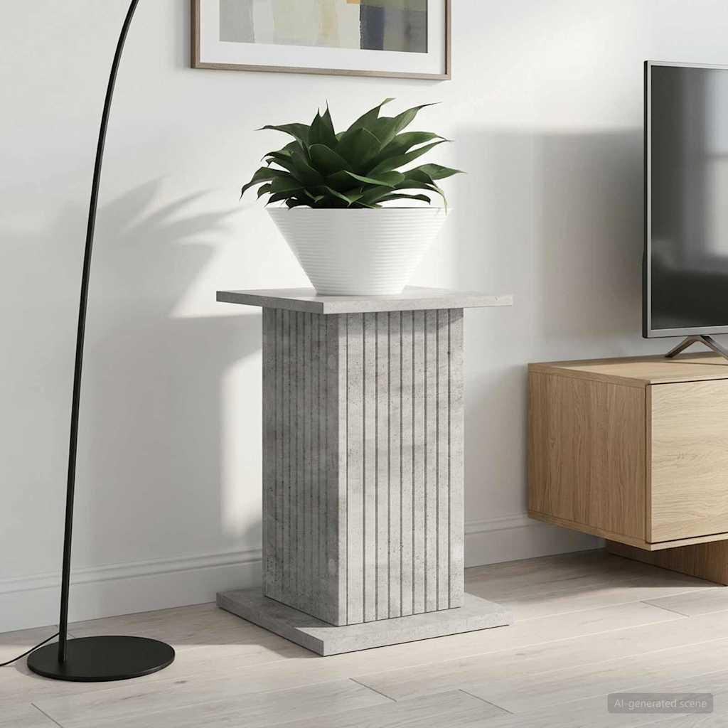 Planteholder i konstrueret træ - betongrå 30,5 × 30 × 43 cm