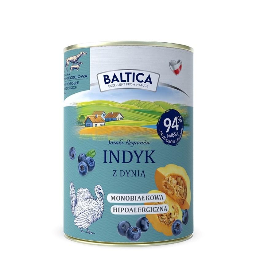 BALTICA Smaki regionów – Kalkun med græskar vådfoder til hund – 400 g billede