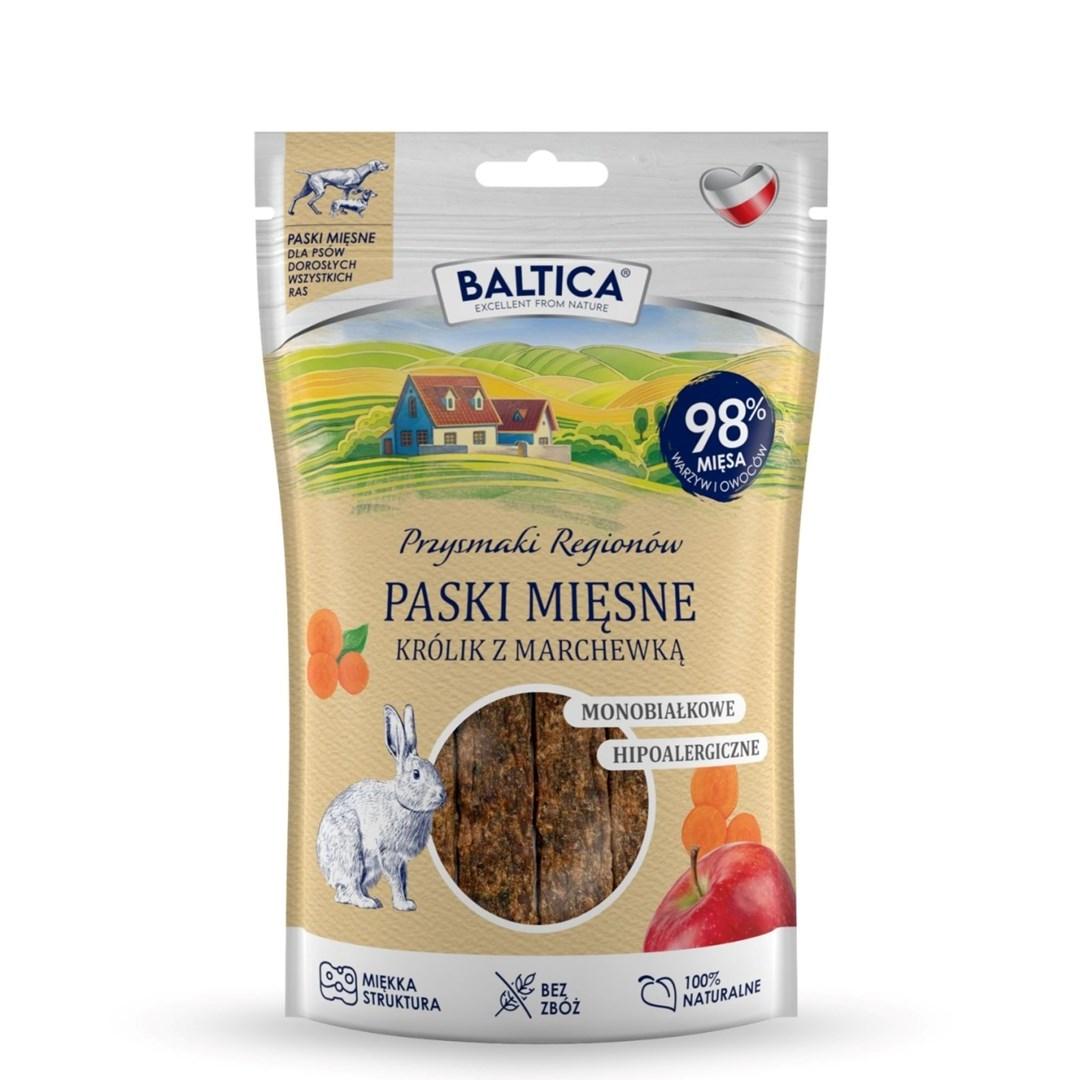 BALTICA kødstrimler – kanin med gulerod hundegodbid, 90 g billede