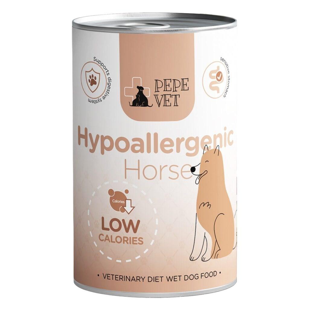 PAKA ZWIERZAKA Pepe Vet Hypoallergenic Horse vådfoder til hund – 400 g billede