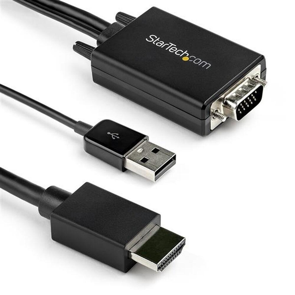 HDMI til VGA Startech VGA2HDMM2M (2 m) Sort