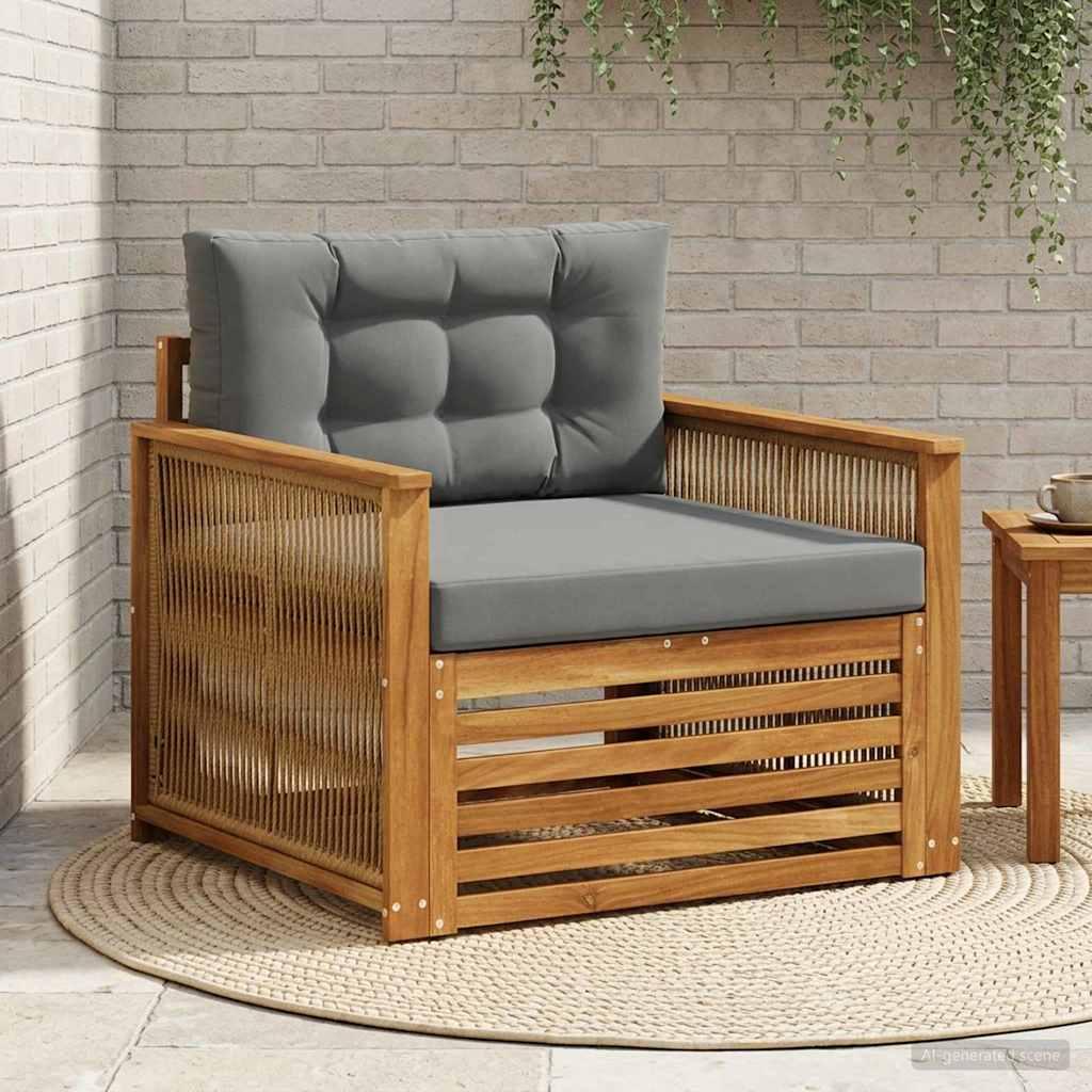 Udendørs Mellem Sofa Naturfarvet billede
