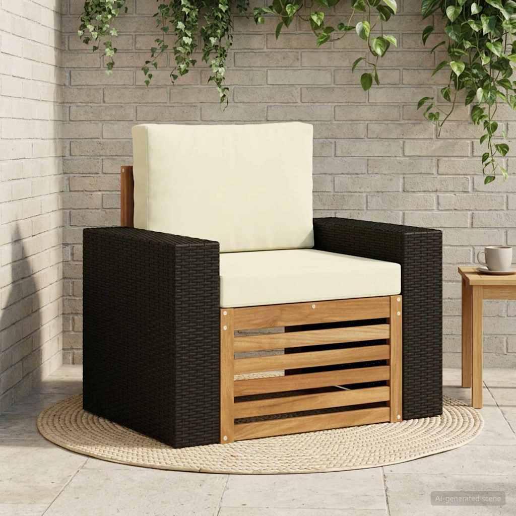 Udendørs Mellem Sofa Naturfarvet billede