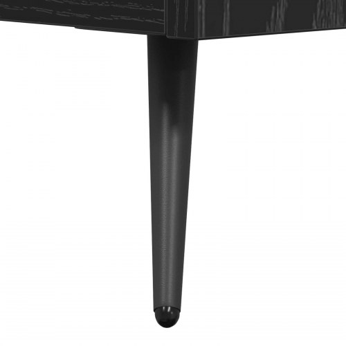 Kommode med 3 skuffer - sort eg, 69,5 x 34 x 90 cm
