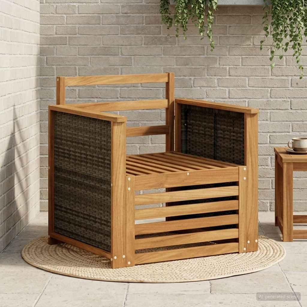 Udendørs Mellem Sofa Naturfarvet billede