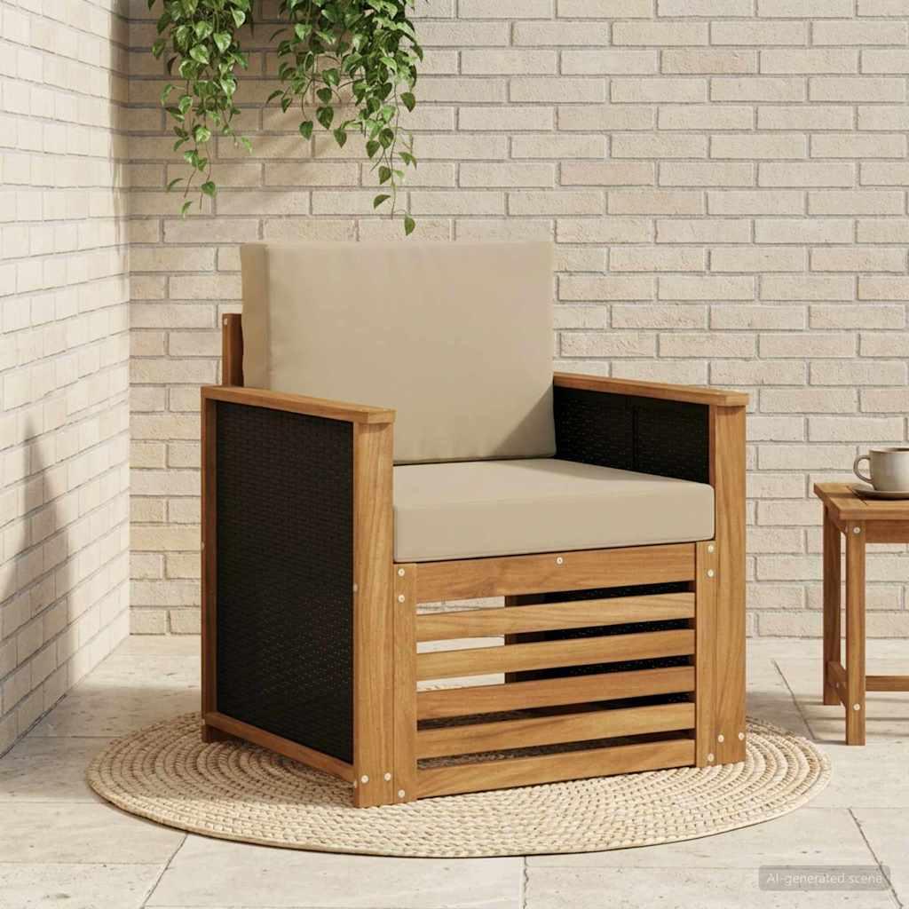Udendørs Mellem Sofa Naturfarvet billede