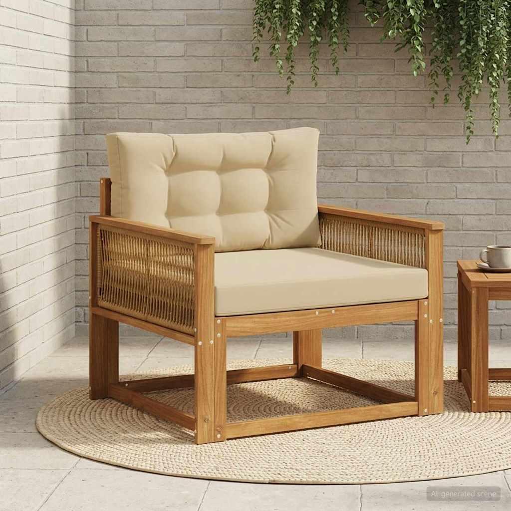 Udendørs Mellem Sofa Naturfarvet billede