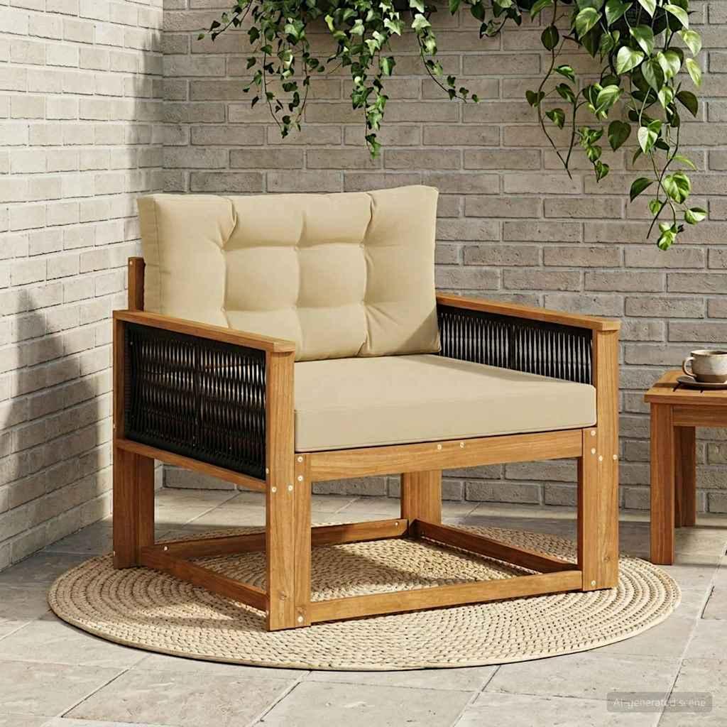 Udendørs Mellem Sofa Naturfarvet billede
