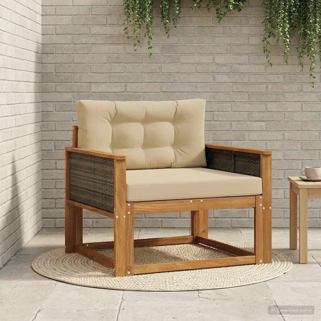 Udendørs Mellem Sofa Naturfarvet billede
