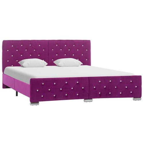 Sengestel 160x200 cm stof lilla