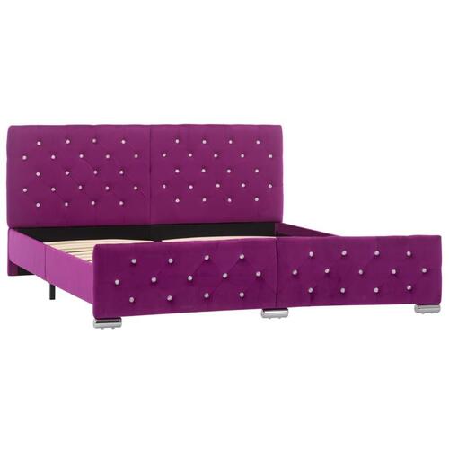 Sengestel 160x200 cm stof lilla