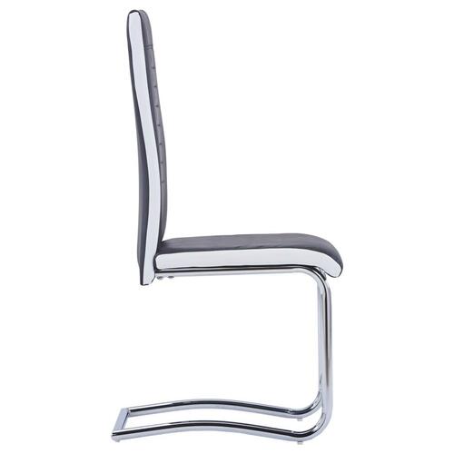 Spisebordsstole med cantilever 4 stk. kunstlæder sort
