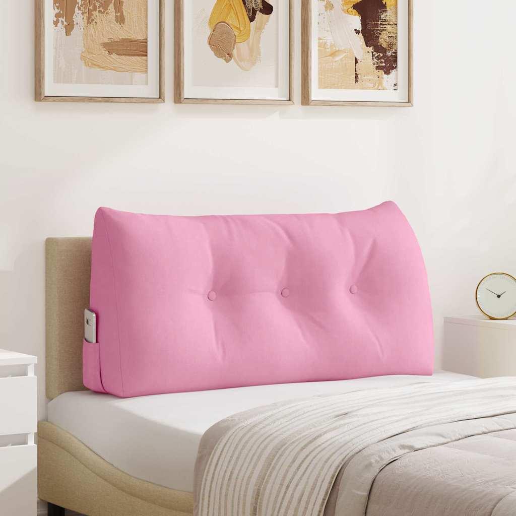 Rygpude Lyserød 100 x 24 x 50 cm Stof billede