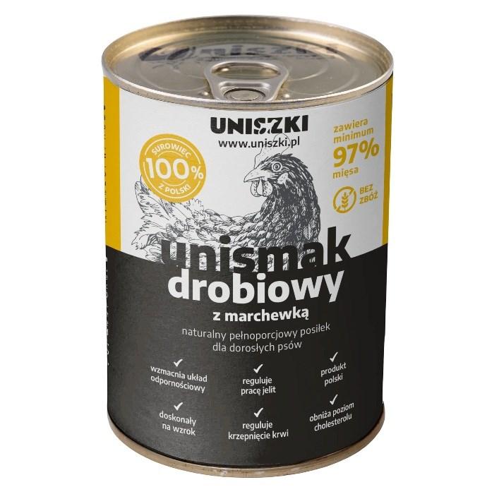 UNISZKI UNIsmak Fjerkræ vådfoder til hund - 400 g billede