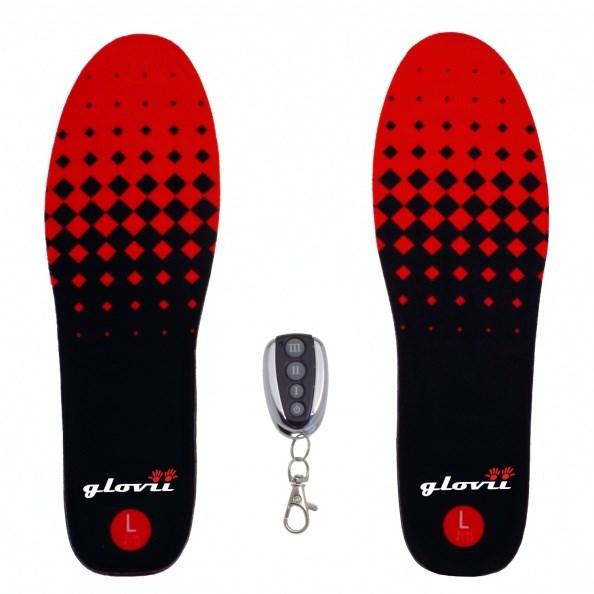 Glovii GW2M varmesåler - Unisex, str. M, sort/rød billede