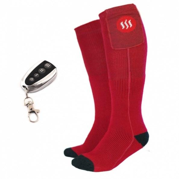 Glovii GQ3L varme strømper - unisex sport, rød, str. L (1 par) billede