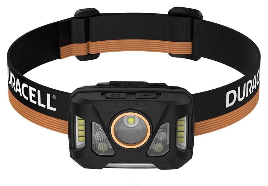 Duracell DH1000R pandelampe - sort/orange, 1000 lm, USB-C billede