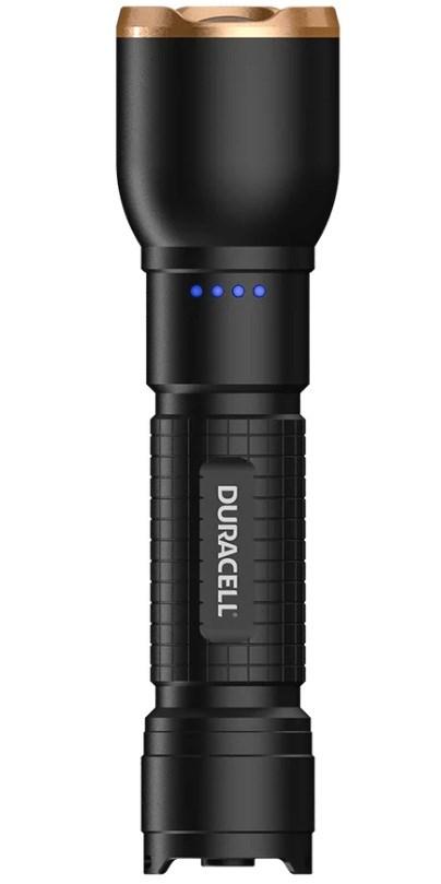 Duracell DF2500R genopladelig lommelygte - sort, 2.500 lm billede