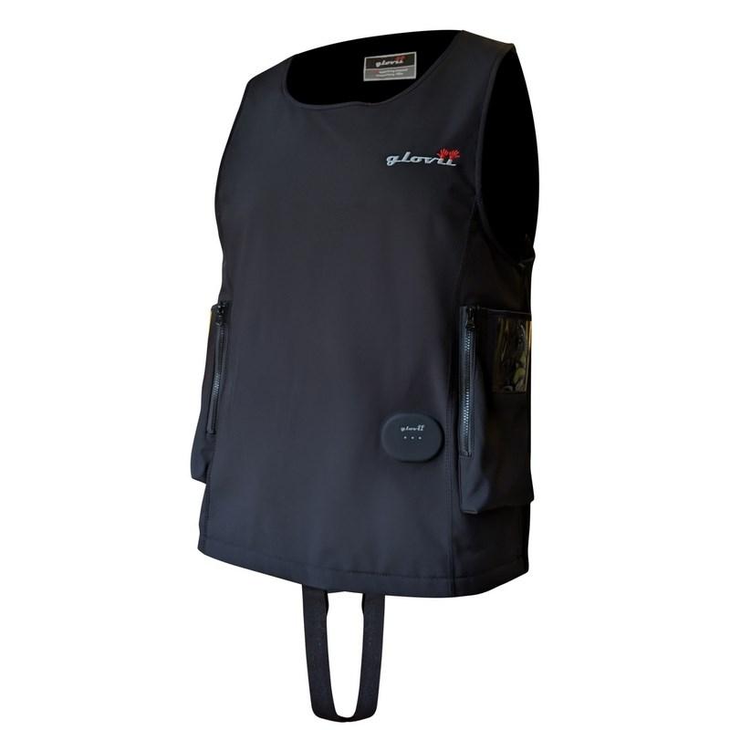 Glovii GMV2M - vand sport vest i sort softshell, str. M billede