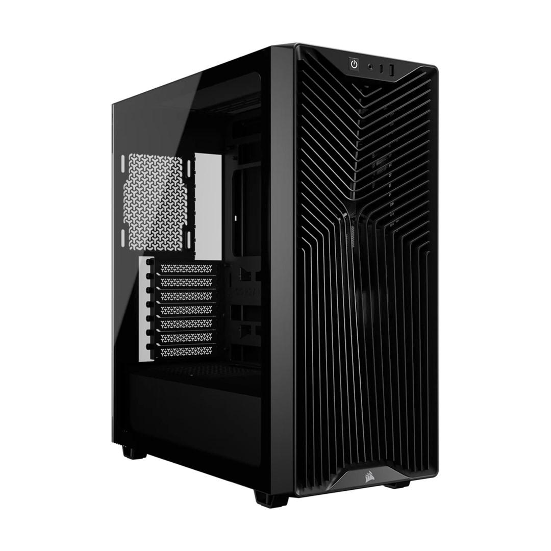 Corsair 3200D RS Midi Tower - sort PC kabinet med hærdet glas