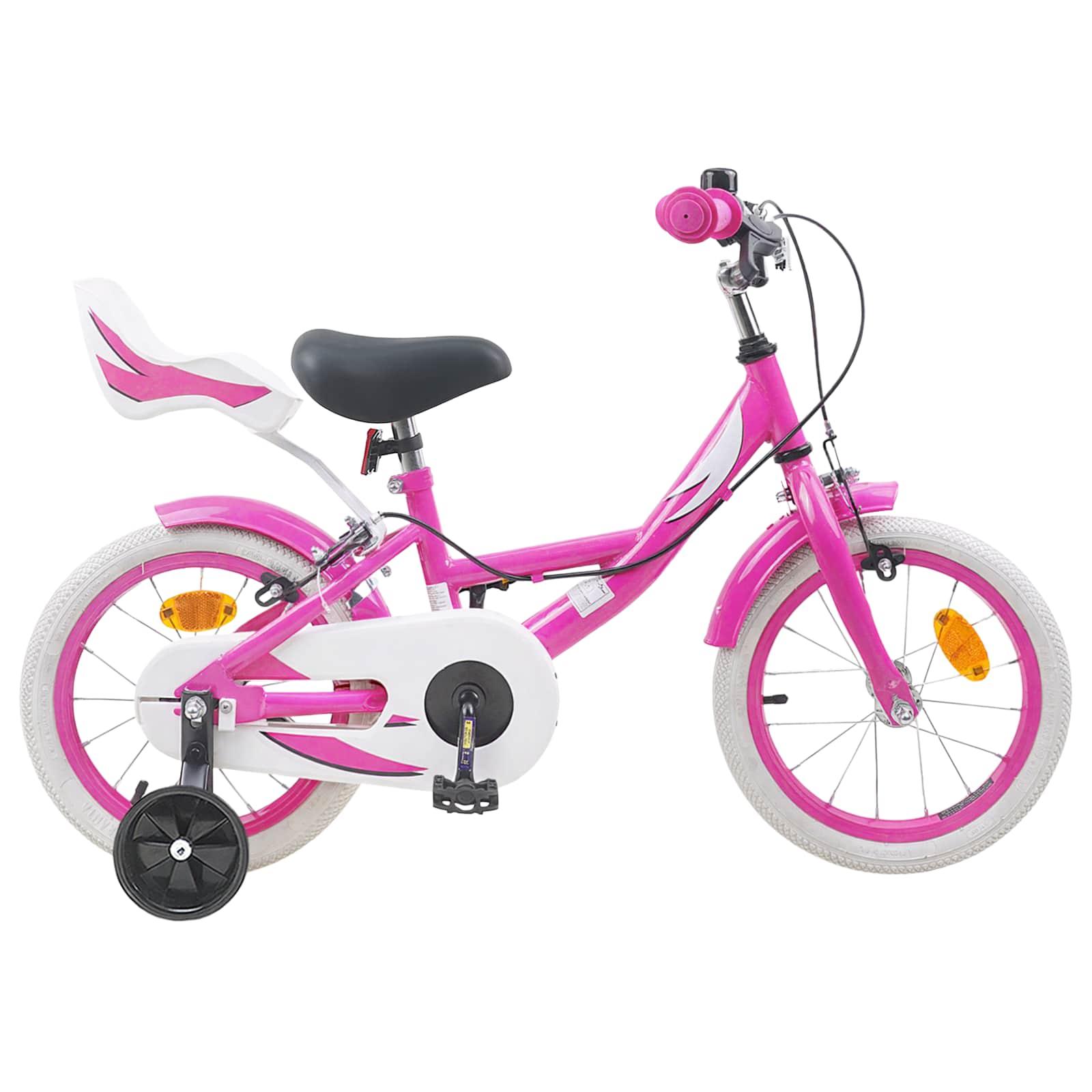 Børnecykel 12 tommer - justerbar til 2-4 år, lyserød billede