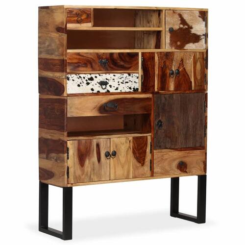 Skænk i massivt sheeshamtræ 100 x 30 x 130 cm